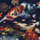Fishes, 29,5 x 42, Aquarellfarbe, Papier, 1994